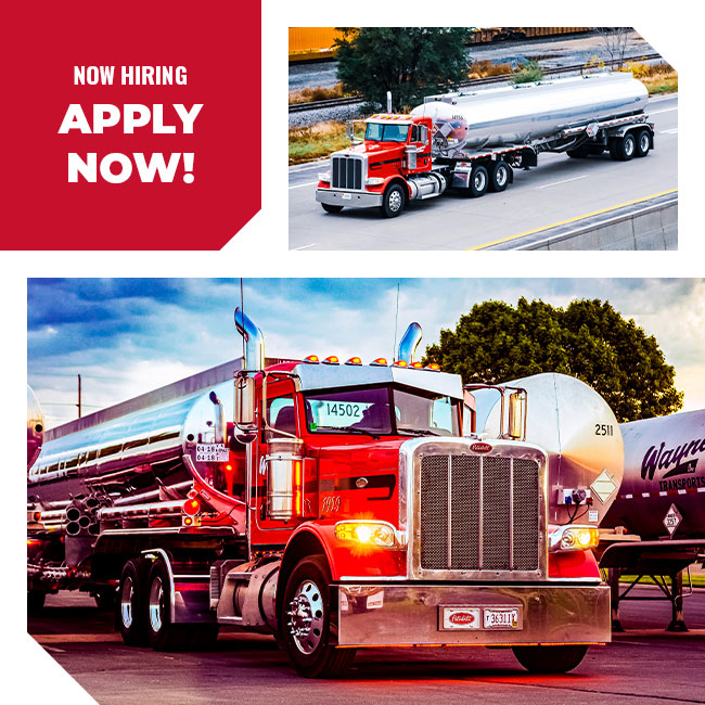 Apply now to work for Wayne Transports trucking company in Centralia hiring truck drivers, owner operators and diesel mechanics