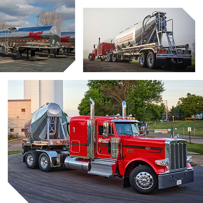 Wayne Transports trucking company bulk liquid food feed grade hauling